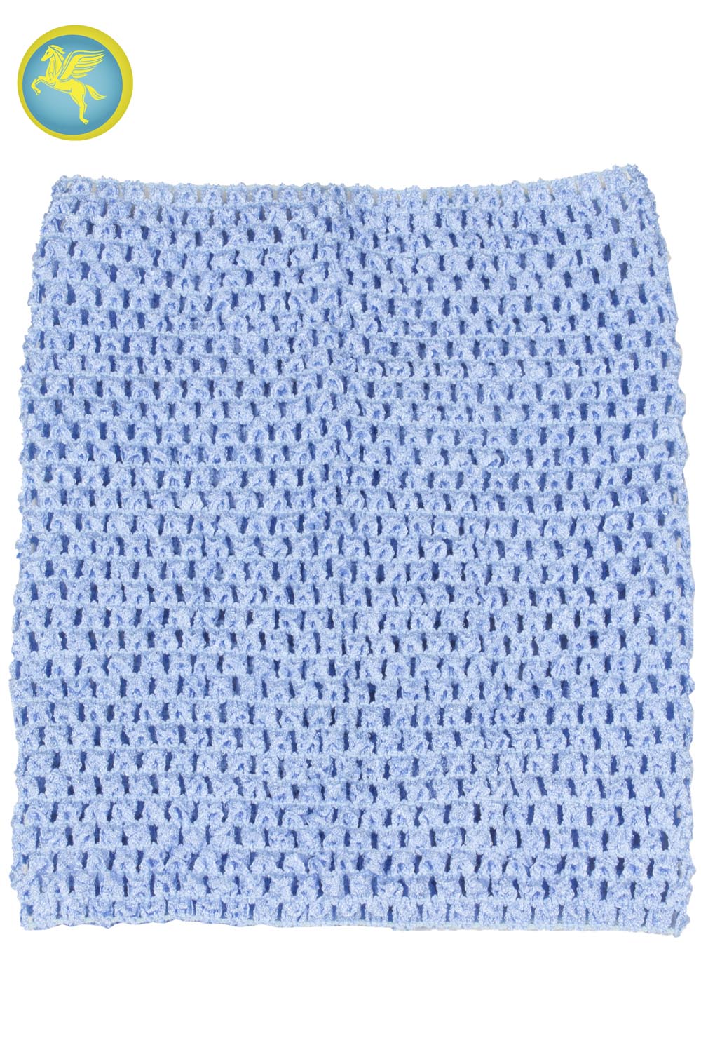 TOP ELASTICO TINTA UNITA AZZURRO